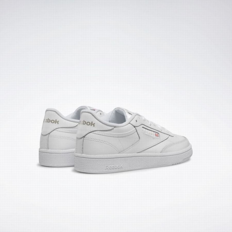 Reebok Club C 85 Women's Shoes White Light Grey | PUQ564RD