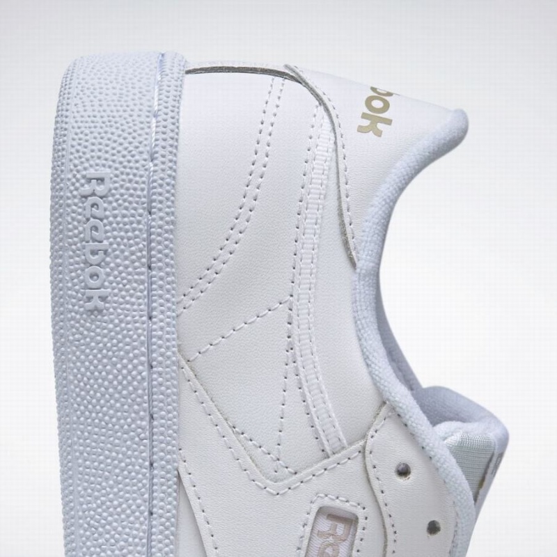 Reebok Club C 85 Women's Shoes White Light Grey | PUQ564RD