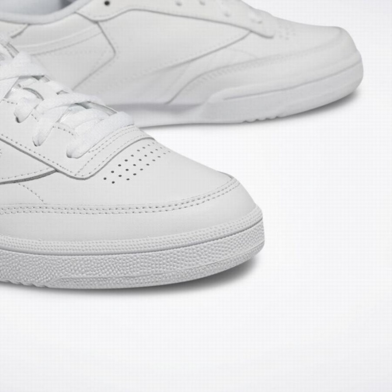 Reebok Club C 85 Women's Shoes White Light Grey | PUQ564RD