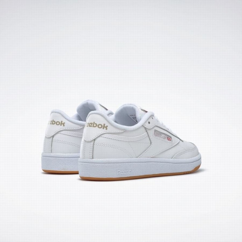 Reebok Club C 85 Women's Shoes White Light Grey | YDZ929IG