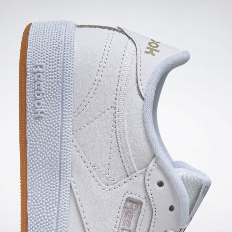 Reebok Club C 85 Women's Shoes White Light Grey | YDZ929IG