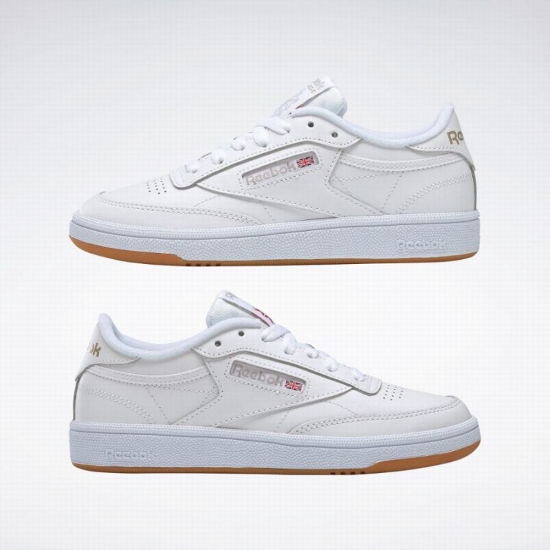 Reebok Club C 85 Women's Shoes White Light Grey | YDZ929IG