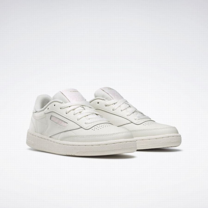 Reebok Club C 85 Women's Shoes White Pink | LJG5613OP