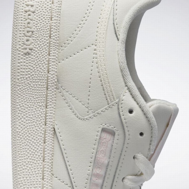 Reebok Club C 85 Women's Shoes White Pink | LJG5613OP