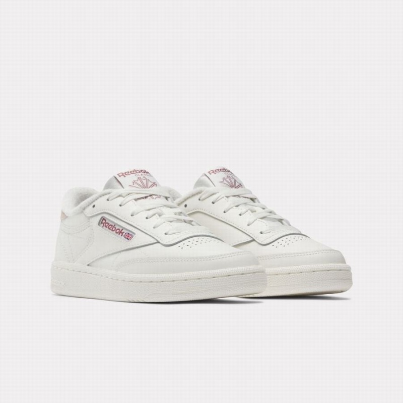 Reebok Club C 85 Women's Shoes White Pink | SOB9840IV