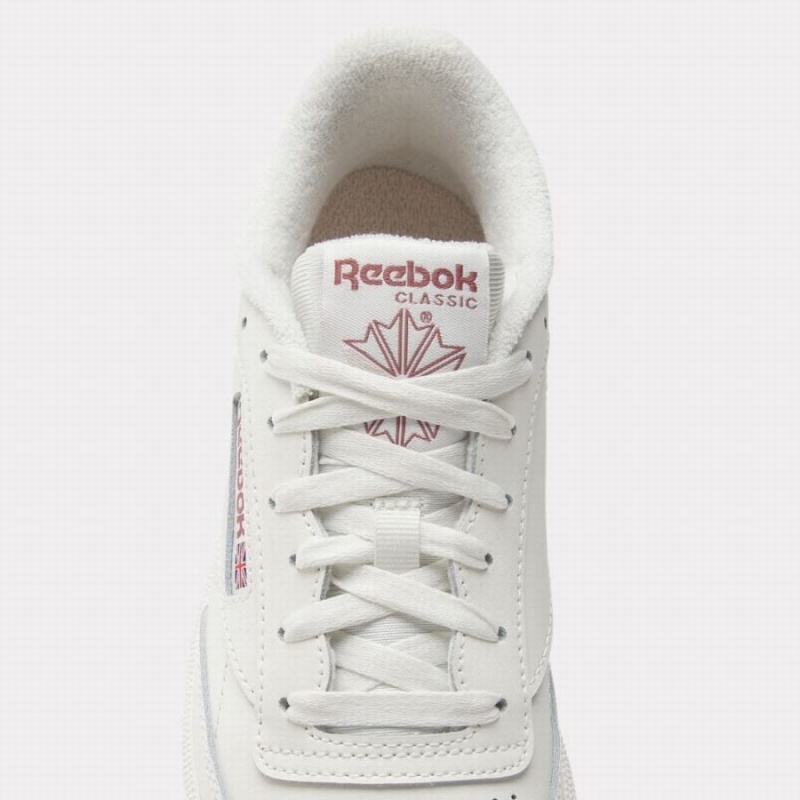 Reebok Club C 85 Women's Shoes White Pink | SOB9840IV