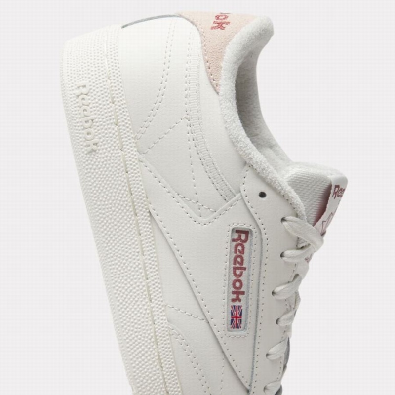 Reebok Club C 85 Women's Shoes White Pink | SOB9840IV