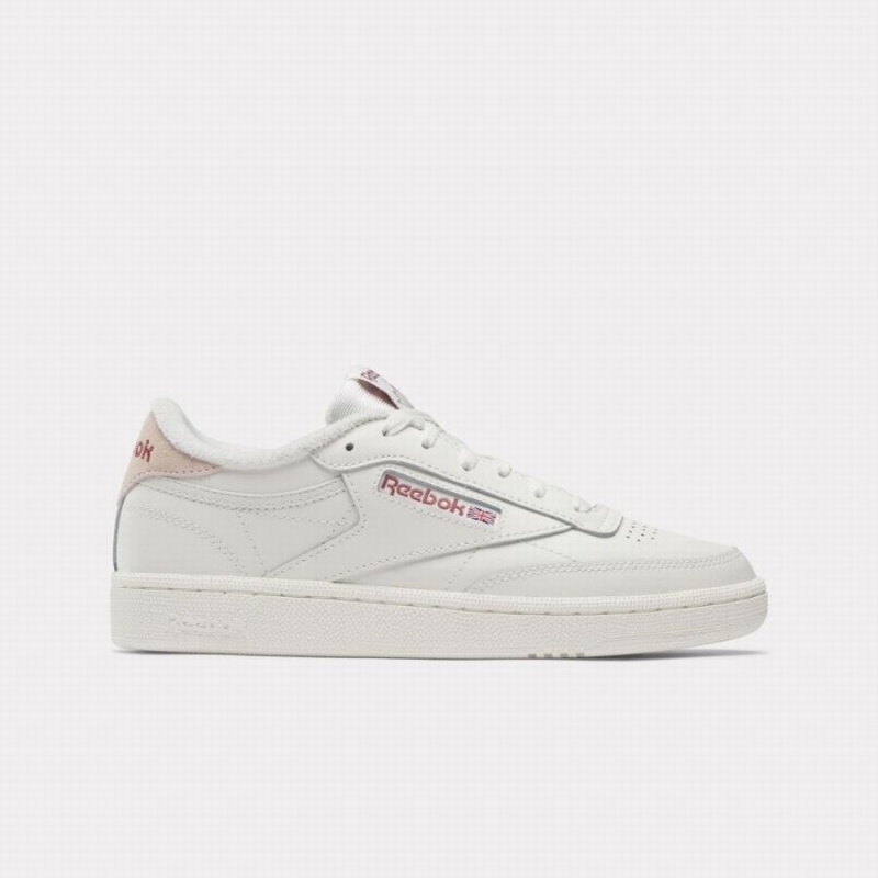 Reebok Club C 85 Women\'s Shoes White Pink | SOB9840IV