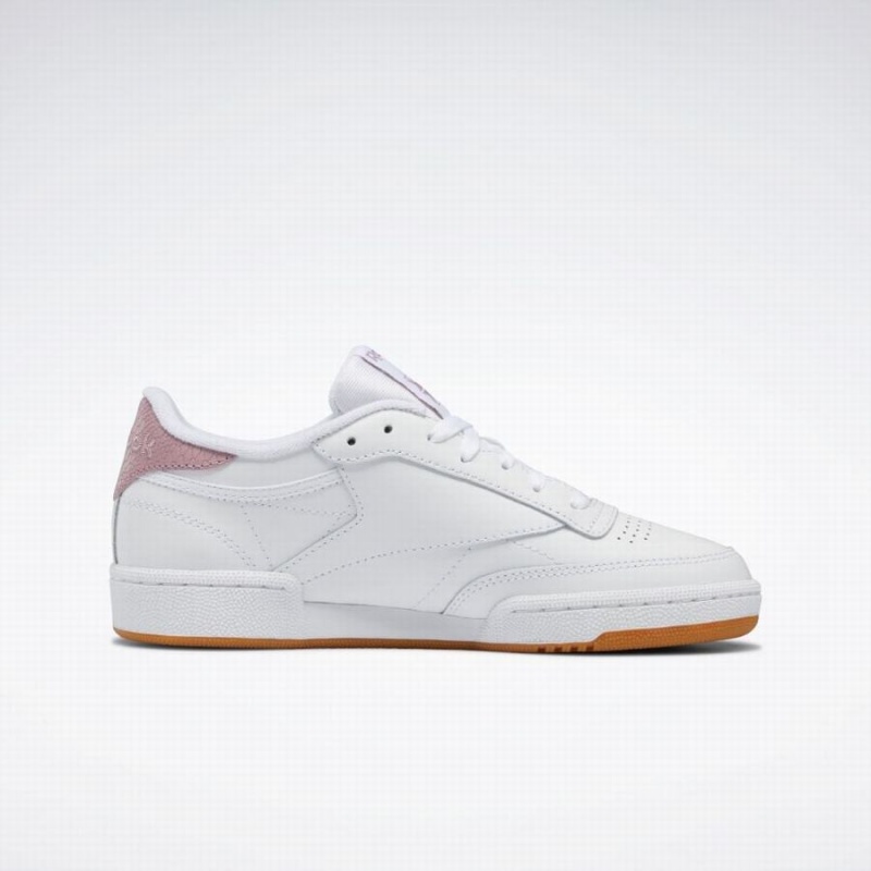 Reebok Club C 85 Women's Shoes White Purple | HAA1916HO