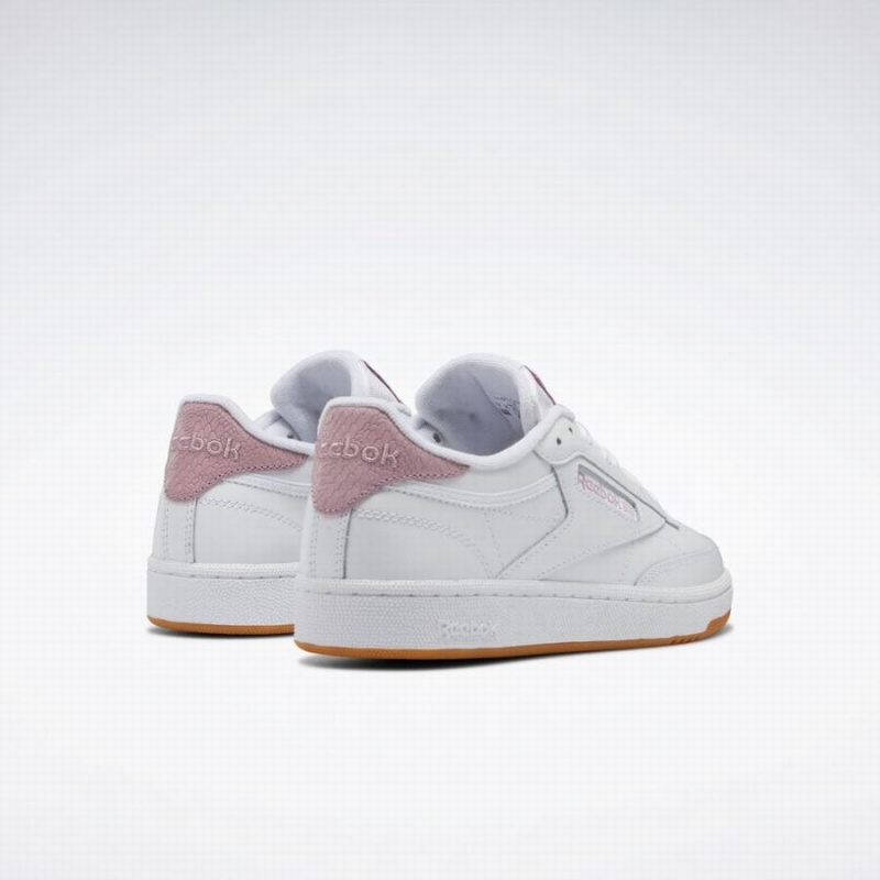 Reebok Club C 85 Women's Shoes White Purple | HAA1916HO