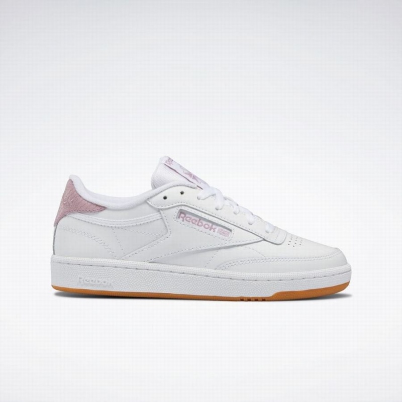 Reebok Club C 85 Women\'s Shoes White Purple | HAA1916HO