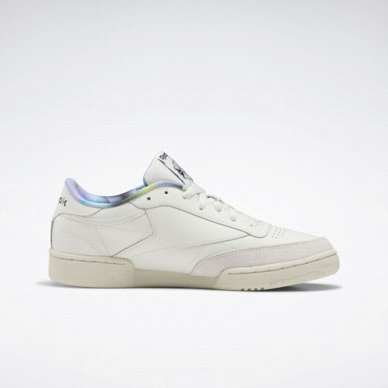 Reebok Club C 85 Women's Shoes White Turquoise | FLQ5736FM