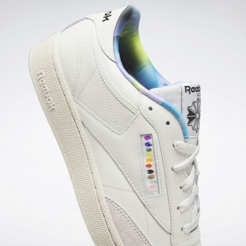 Reebok Club C 85 Women's Shoes White Turquoise | FLQ5736FM