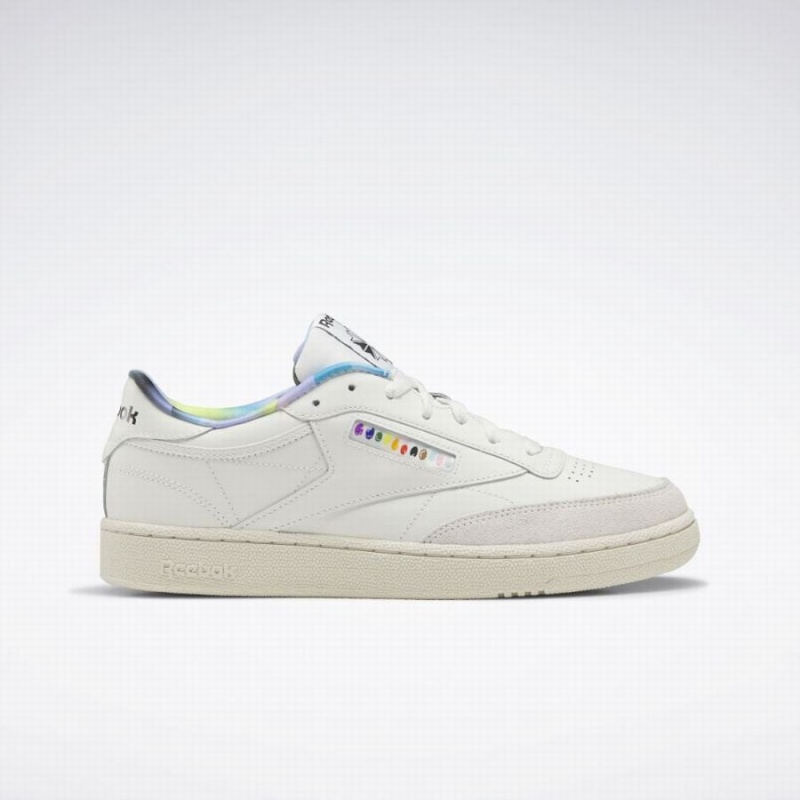 Reebok Club C 85 Women\'s Shoes White Turquoise | FLQ5736FM