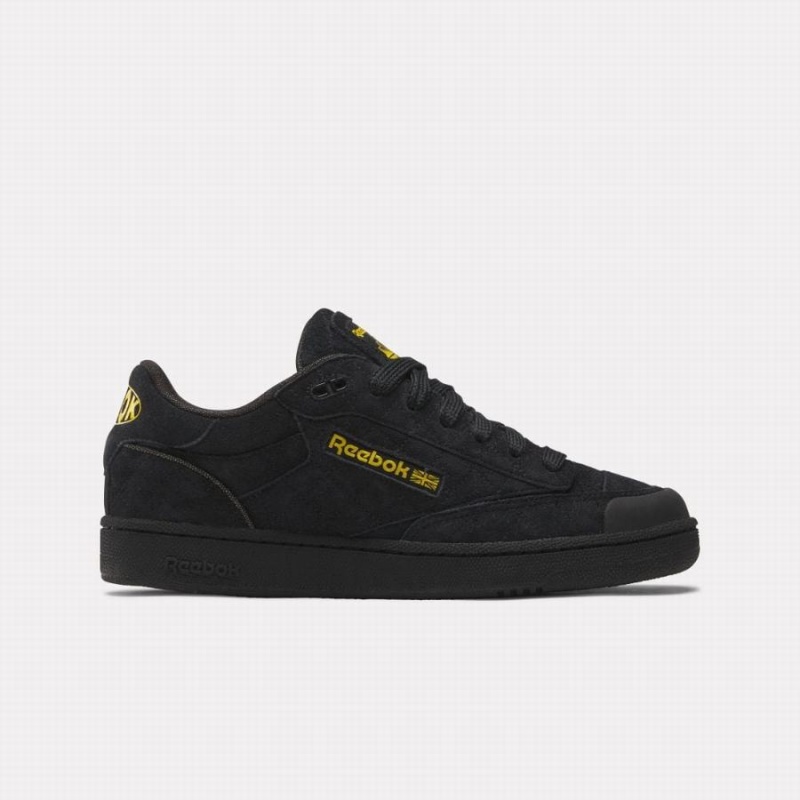 Reebok Club C Bulc Men\'s Shoes Black Yellow | GLZ5065XQ