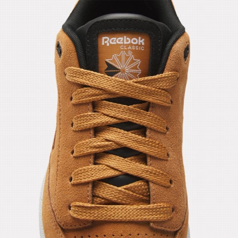 Reebok Club C Bulc Men's Shoes Brown White | QRJ5298WO