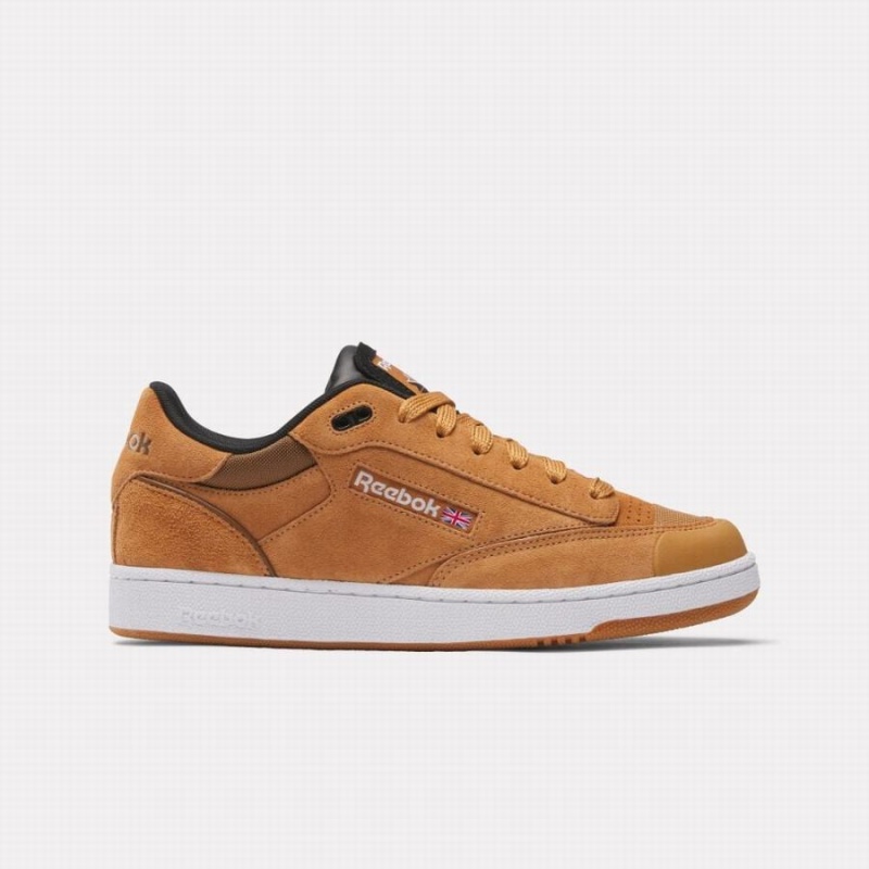 Reebok Club C Bulc Men\'s Shoes Brown White | QRJ5298WO