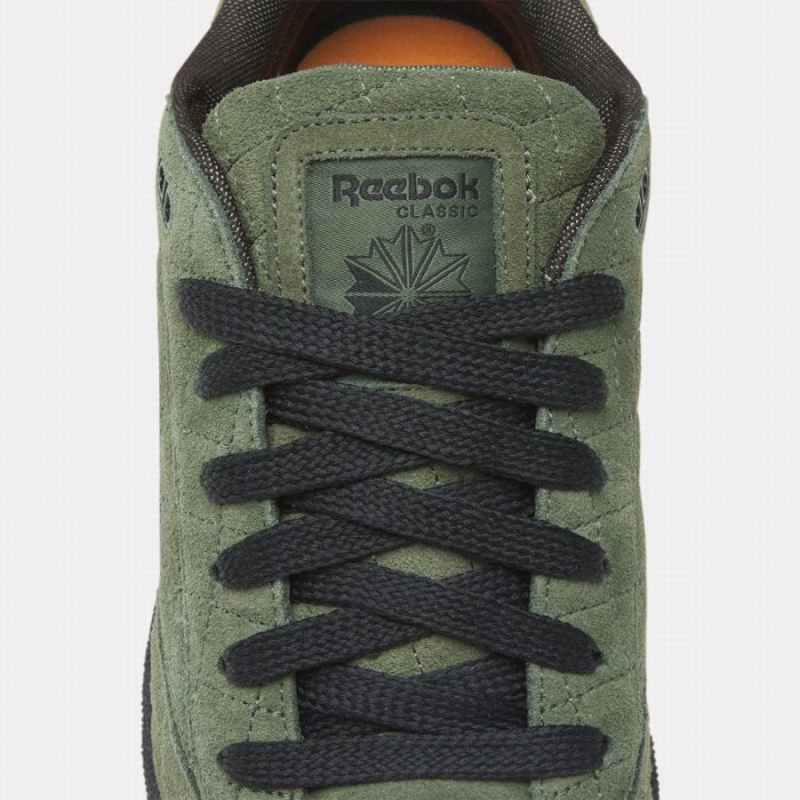 Reebok Club C Bulc Men's Shoes Green Black Orange | NVL668HV