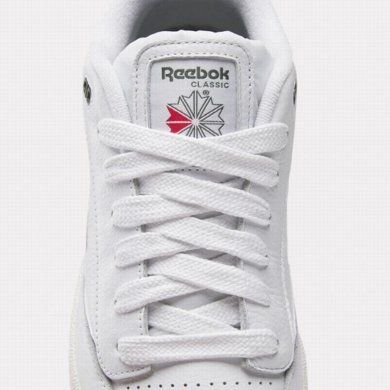 Reebok Club C Bulc Men's Shoes White Green | PFI3849UV