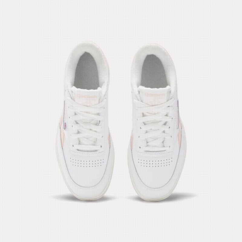 Reebok Club C Double Women's Shoes White Pink | GOU7243VJ