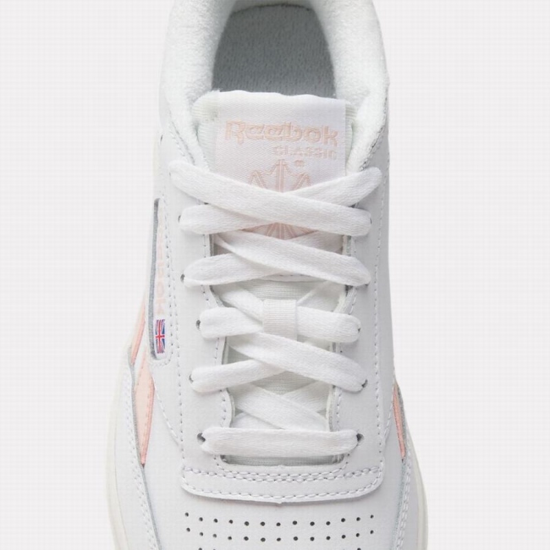 Reebok Club C Double Women's Shoes White Pink | GOU7243VJ