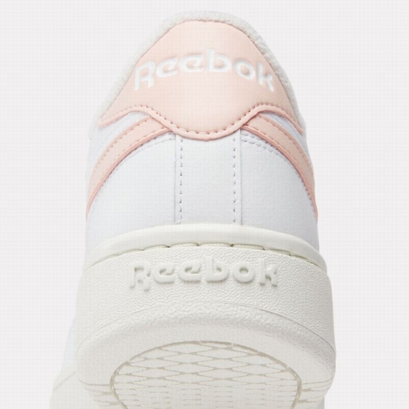 Reebok Club C Double Women's Shoes White Pink | GOU7243VJ