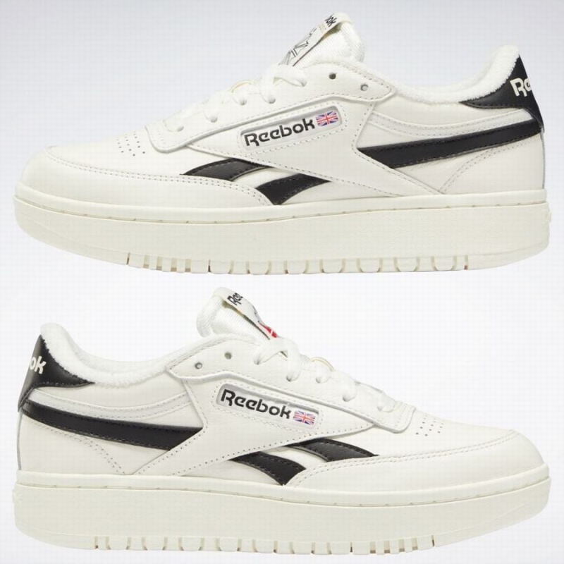 Reebok Club C Double Women's Shoes White Black | PAN72100ZU