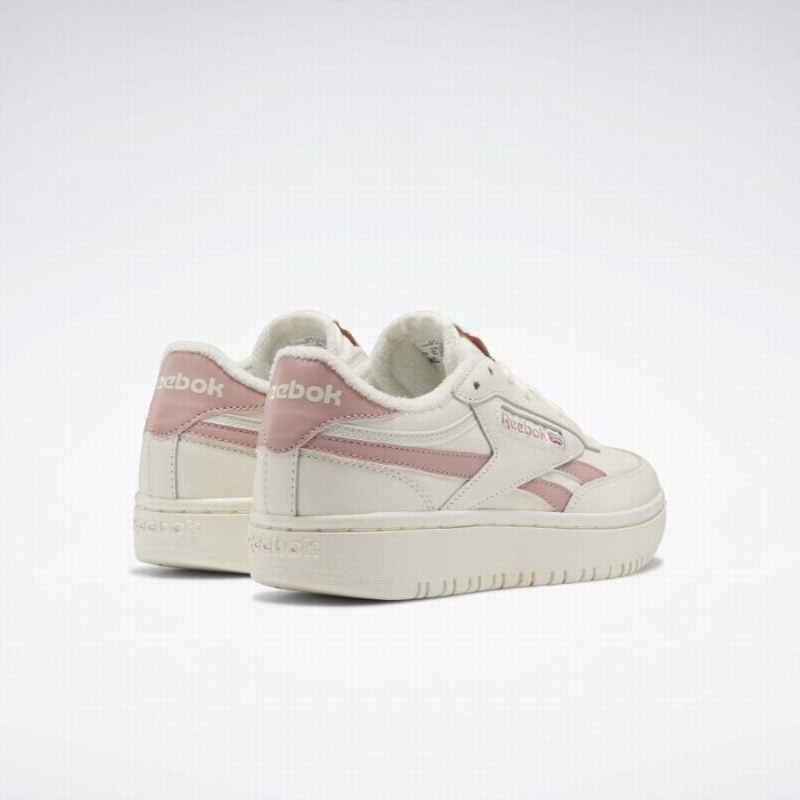 Reebok Club C Double Women's Shoes White Pink | NPI6513QF