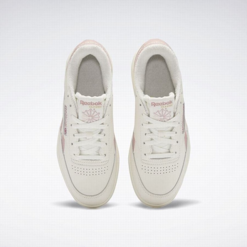 Reebok Club C Double Women's Shoes White Pink | NPI6513QF