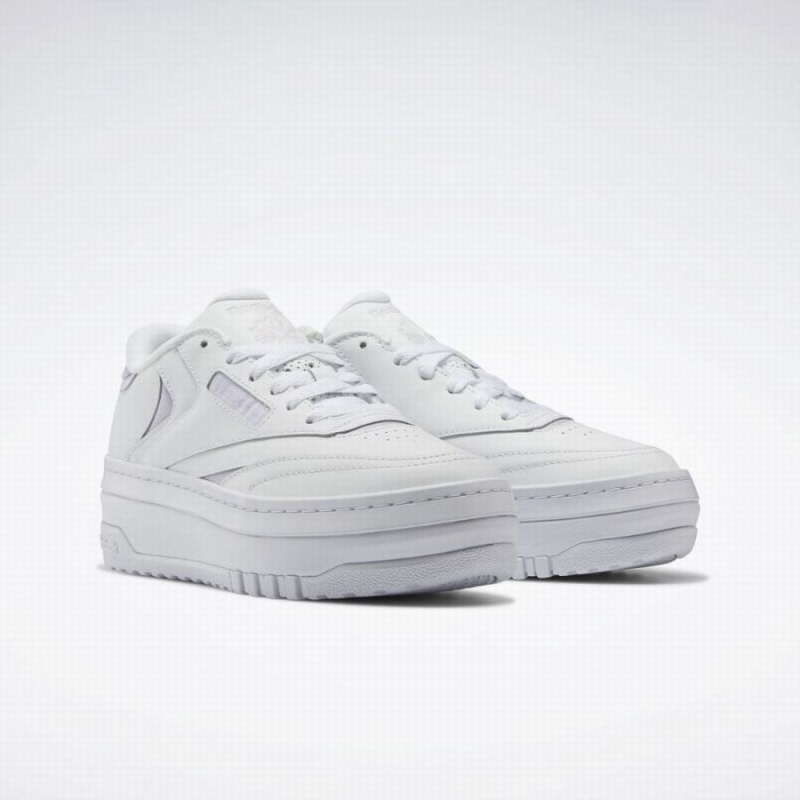 Reebok Club C Extra Women's Shoes White Purple | DPX4986NC