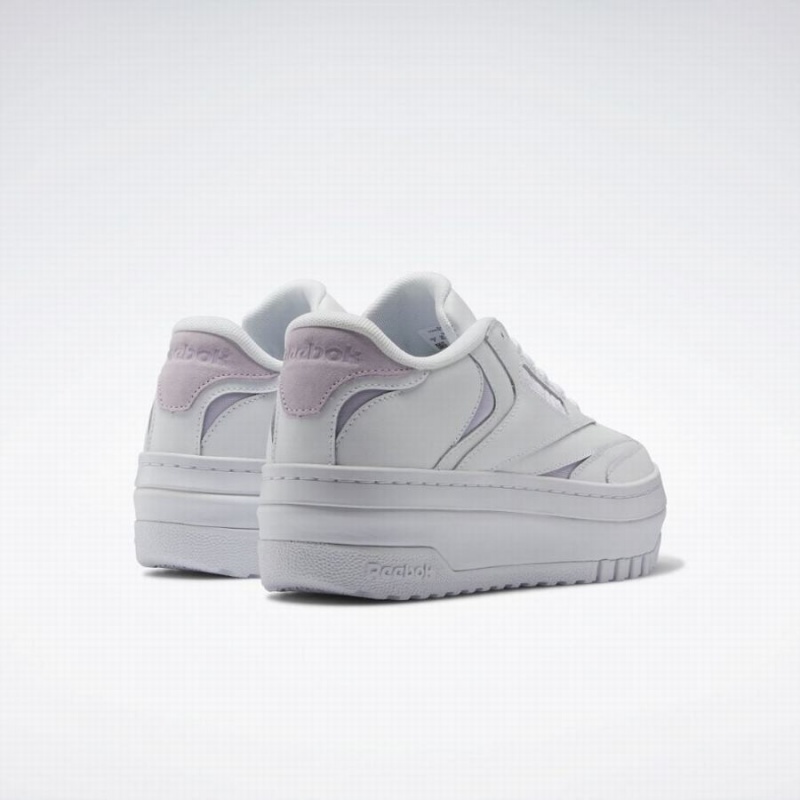 Reebok Club C Extra Women's Shoes White Purple | DPX4986NC