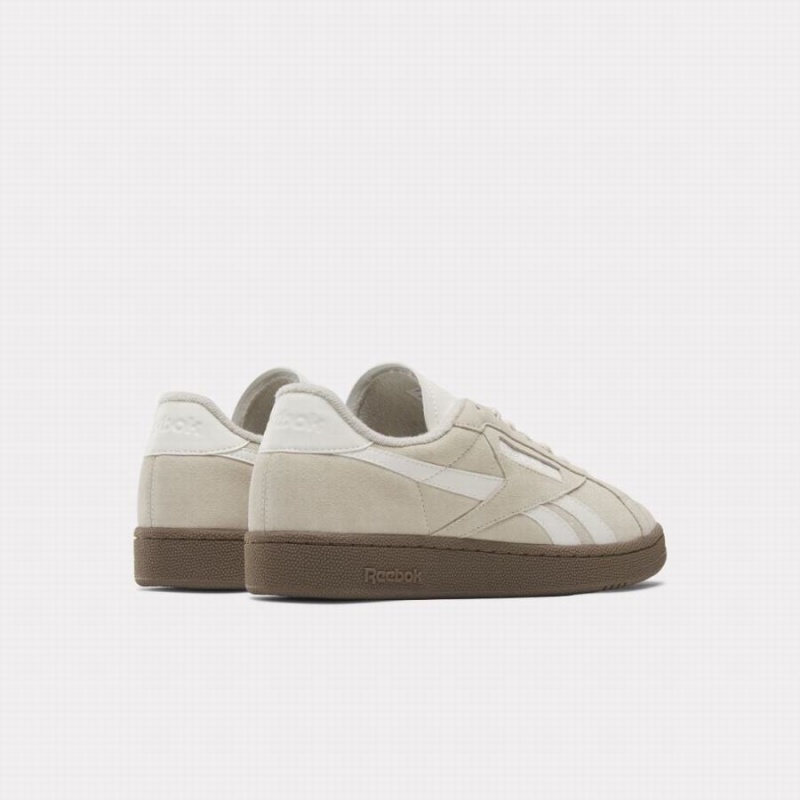 Reebok Club C Grounds Women's Shoes Beige White | BOF1093QU