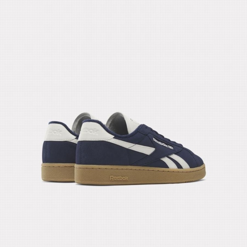 Reebok Club C Grounds Women's Shoes Navy White | MWA3185IW