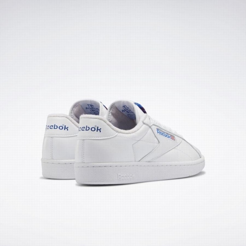 Reebok Club C Grounds Women's Shoes White Blue Red | EUN1887OY