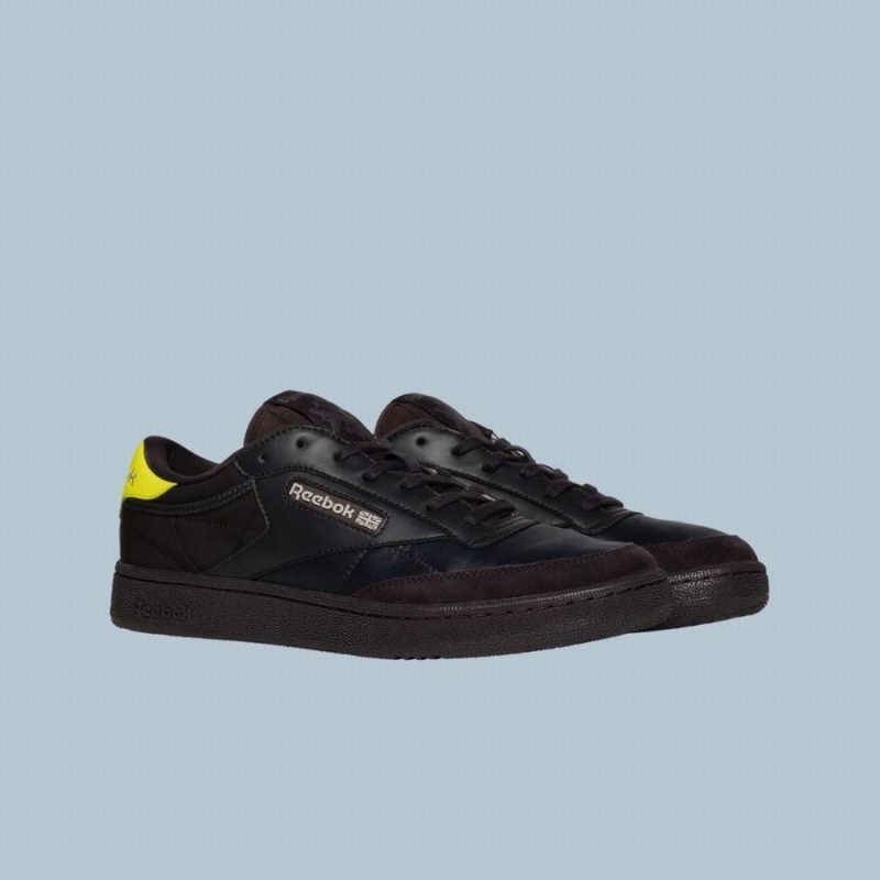 Reebok Club C Men's Shoes Dark Blue Green Brown Yellow | MSD7196NS