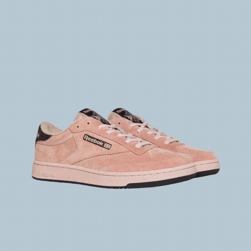 Reebok Club C Men's Shoes Light Pink Black | RTR378KZ