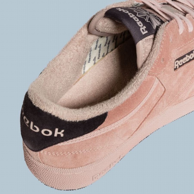 Reebok Club C Men's Shoes Light Pink Black | RTR378KZ