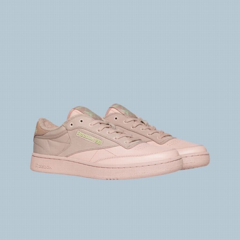 Reebok Club C Men's Shoes Light Pink Light Brown | WJV8279RN