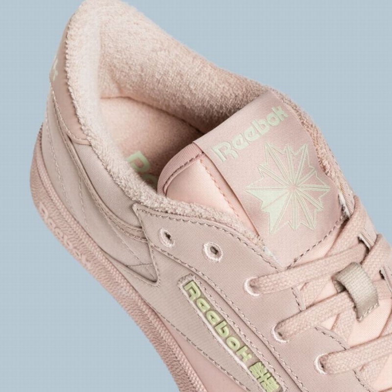 Reebok Club C Men's Shoes Light Pink Light Brown | WJV8279RN