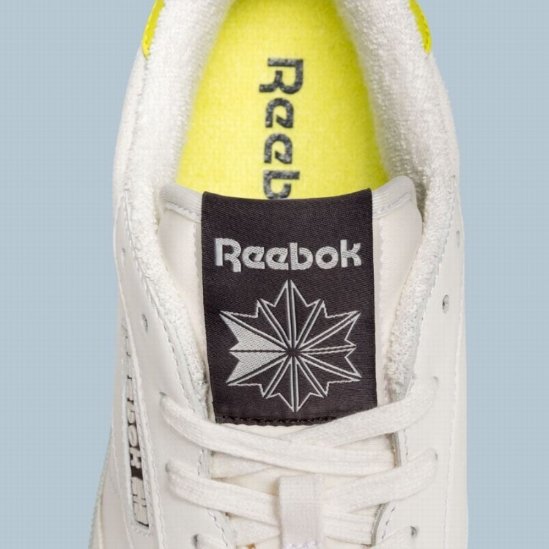 Reebok Club C Men's Shoes White Green | FQC2582EW