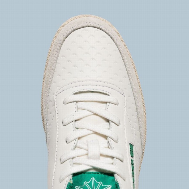 Reebok Club C Men's Shoes White Green | JME3110TU