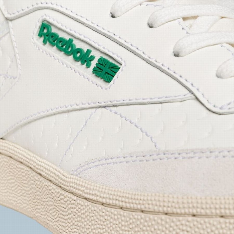 Reebok Club C Men's Shoes White Green | JME3110TU