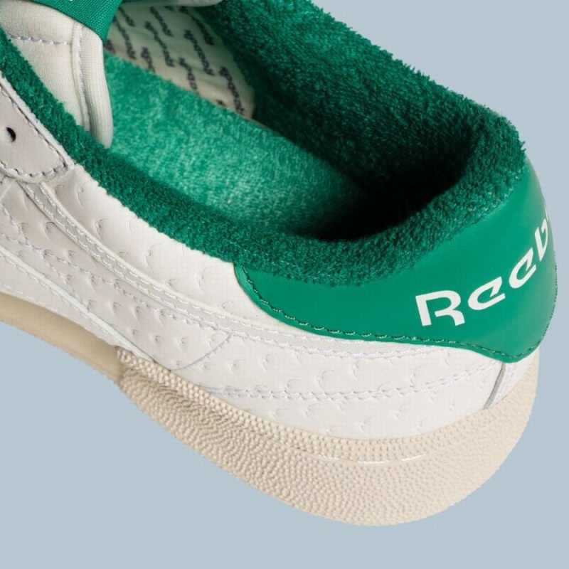 Reebok Club C Men's Shoes White Green | JME3110TU