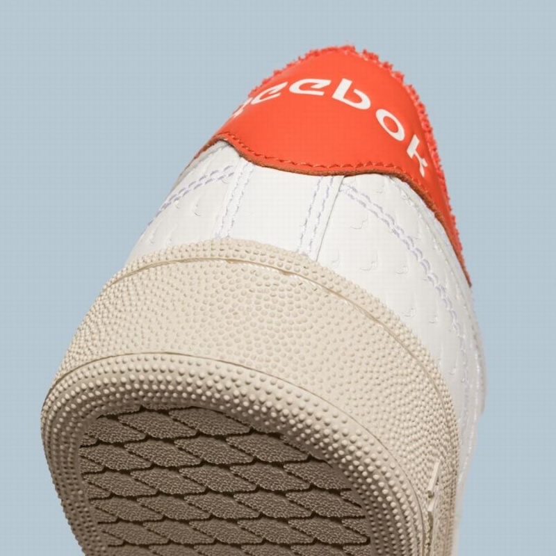 Reebok Club C Men's Shoes White Orange | JDY7319YF