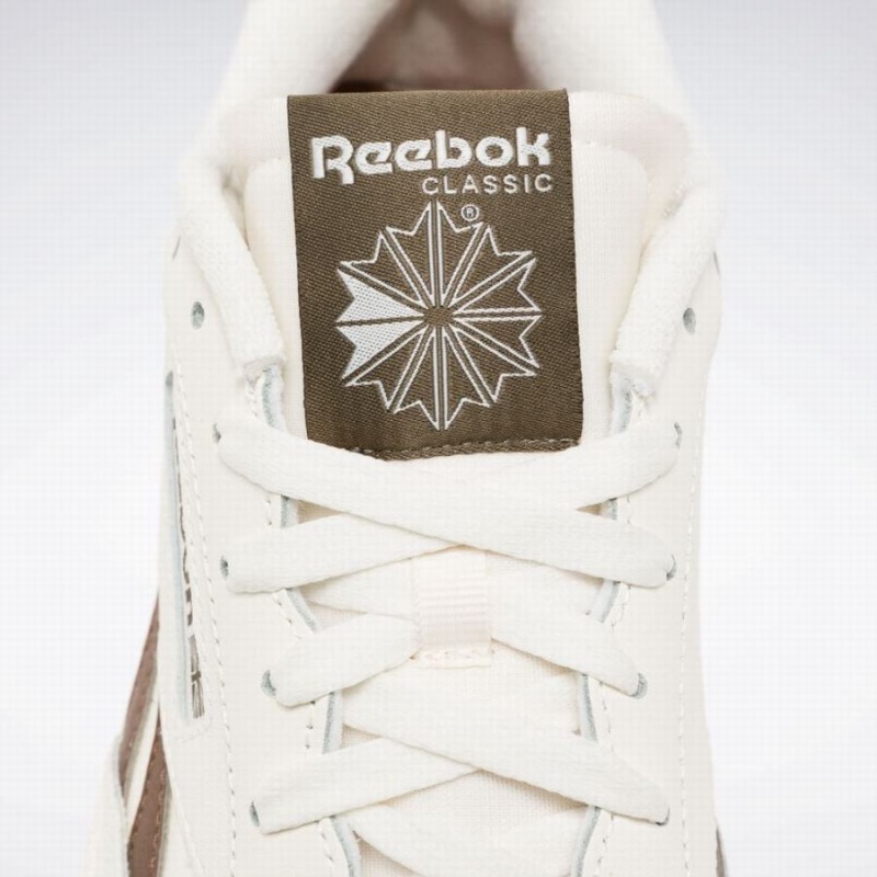 Reebok Club C Revenge Men's Shoes White Brown Green | USY6970IH