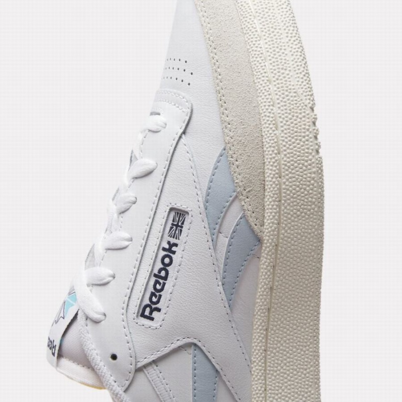 Reebok Club C Revenge Men's Shoes White Blue Navy | RRO7684CN