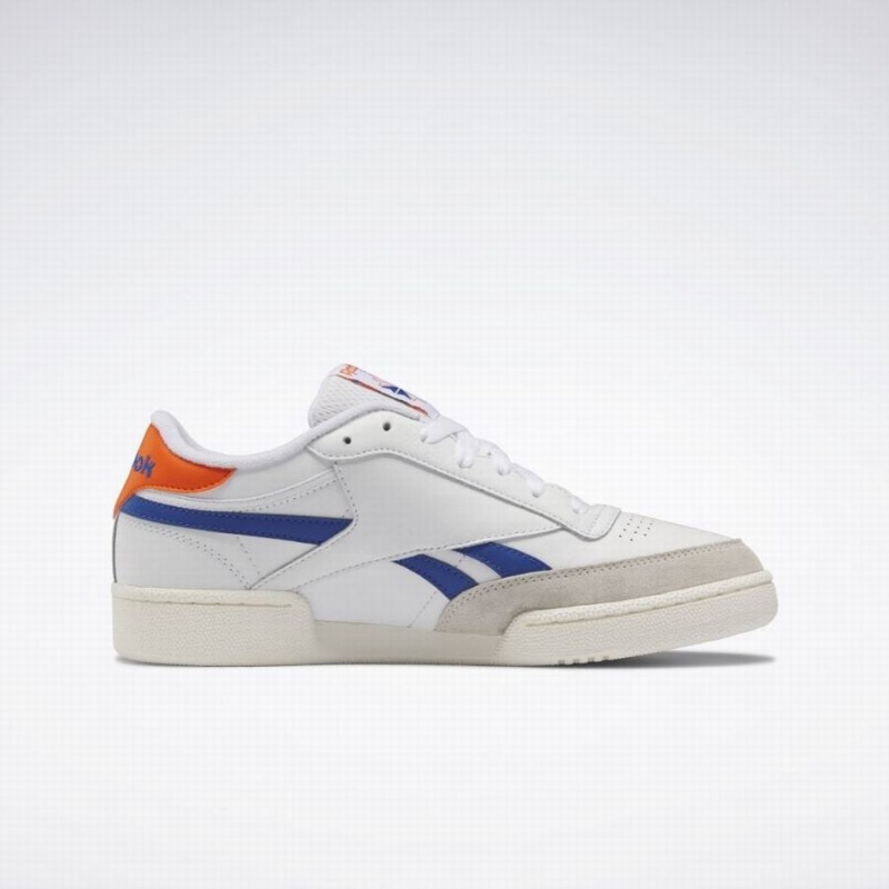 Reebok Club C Revenge Men's Shoes White Blue Orange | HSI3078MV