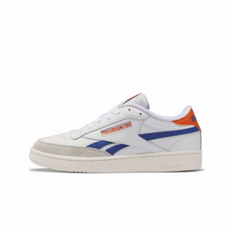 Reebok Club C Revenge Men's Shoes White Blue Orange | HSI3078MV