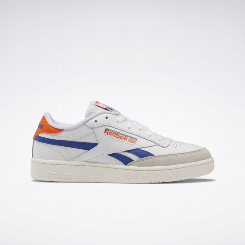 Reebok Club C Revenge Men\'s Shoes White Blue Orange | HSI3078MV