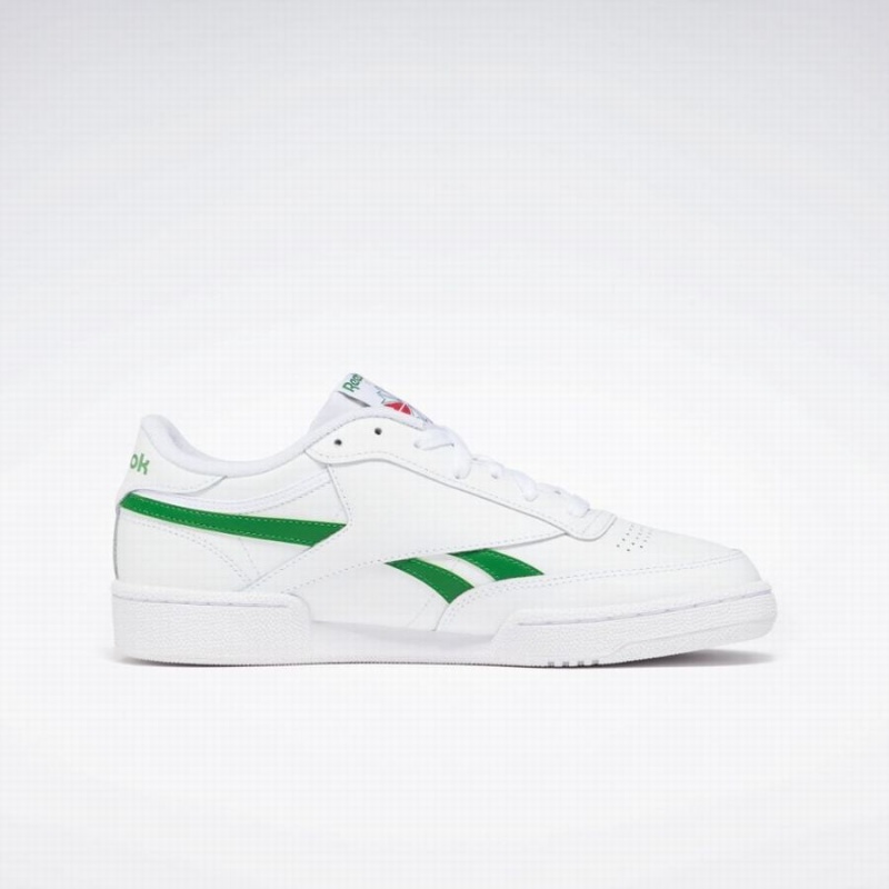 Reebok Club C Revenge Men's Shoes White Green | CBZ5881GG